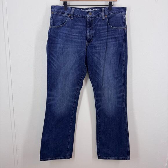 Wrangler Other - Wrangler Retro Jeans Mens 36x32 Slim Boot Cut Denim Cowboy Western Rodeo Casual